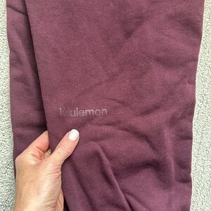 Lululemon burgundy sweat suit